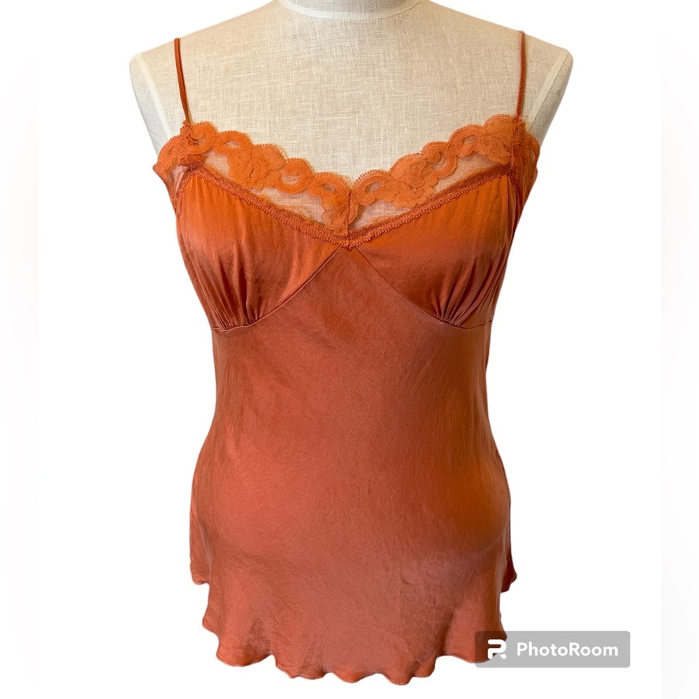 Trina Turk Silk Camisole - Coral, Size: Large